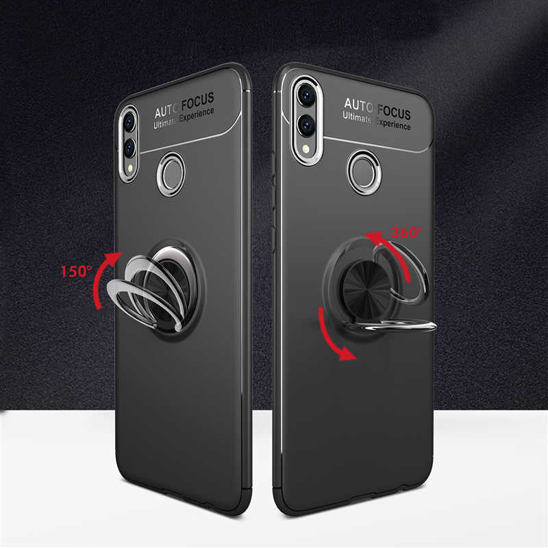 Huawei Honor 8C Kılıf Zore Ravel Silikon Kapak Siyah-Rose Gold