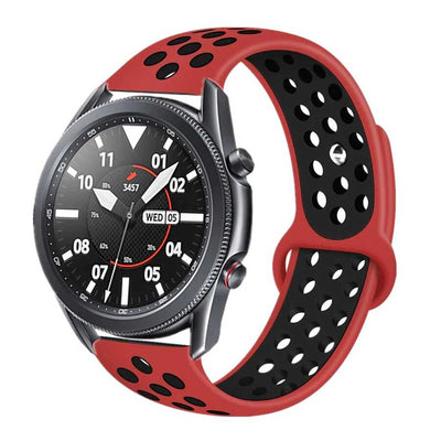 Huawei Honor Magic 2 46 mm KRD-02 Silikon Kordon Kırmızı-Siyah