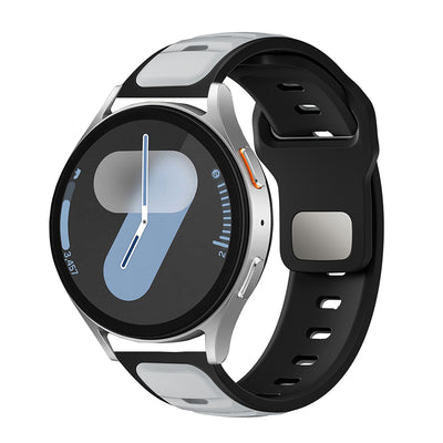 Huawei Honor Magic 2 46mm Zore KRD-135 22mm Silikon Kordon Strap Kayış Gri-Siyah