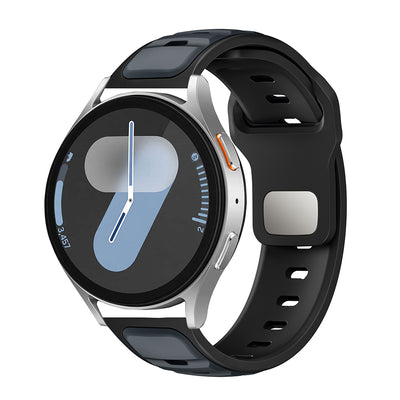 Huawei Honor Magic 2 46mm Zore KRD-135 22mm Silikon Kordon Strap Kayış Midnight Blue-Siyah