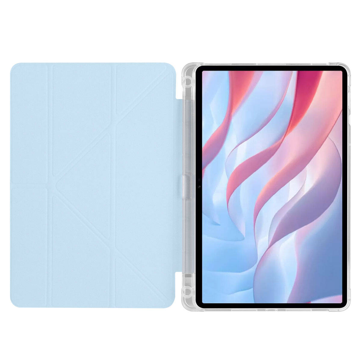 Huawei Honor Pad X9 11.5' Kılıf Zore Tri Folding Kalem Bölmeli Standlı Kılıf Lila