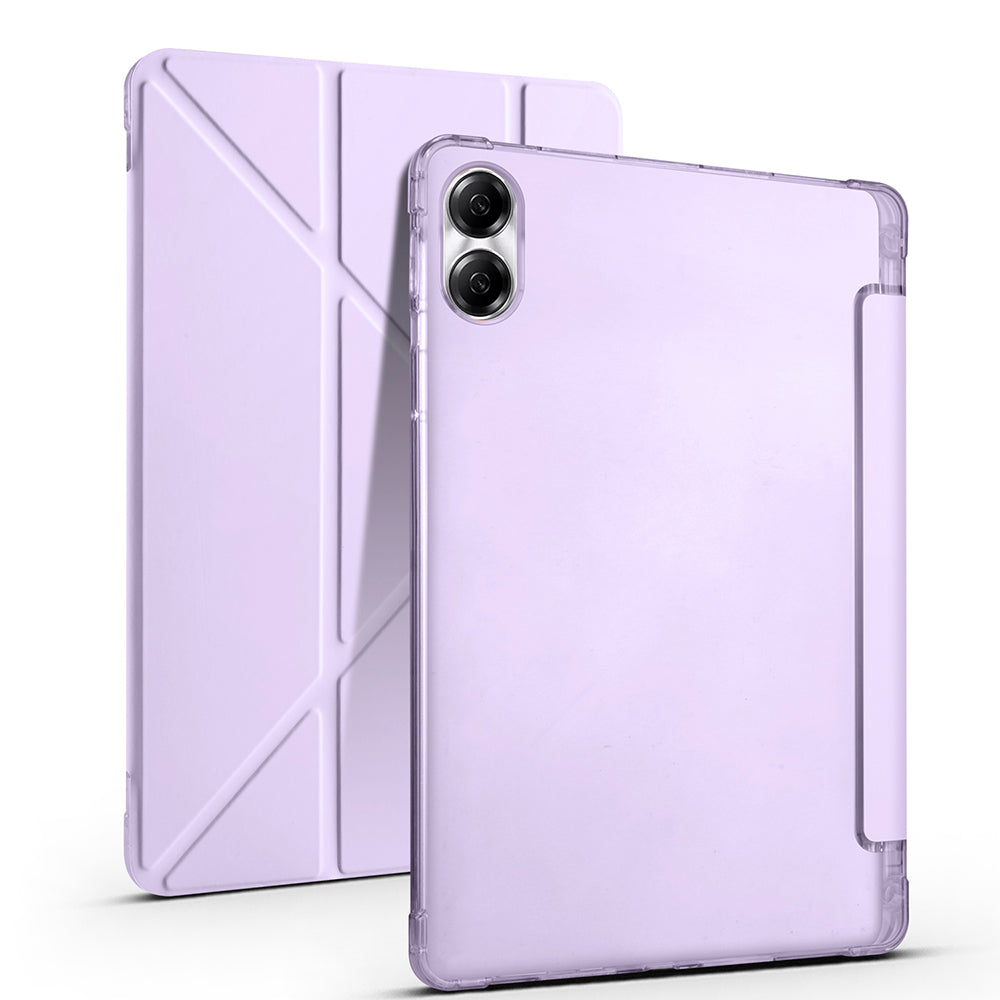 Huawei Honor Pad X9 11.5' Kılıf Zore Tri Folding Kalem Bölmeli Standlı Kılıf Lacivert