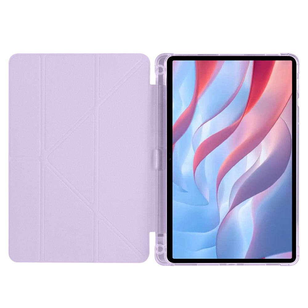 Huawei Honor Pad X9 11.5' Kılıf Zore Tri Folding Kalem Bölmeli Standlı Kılıf Kırmızı