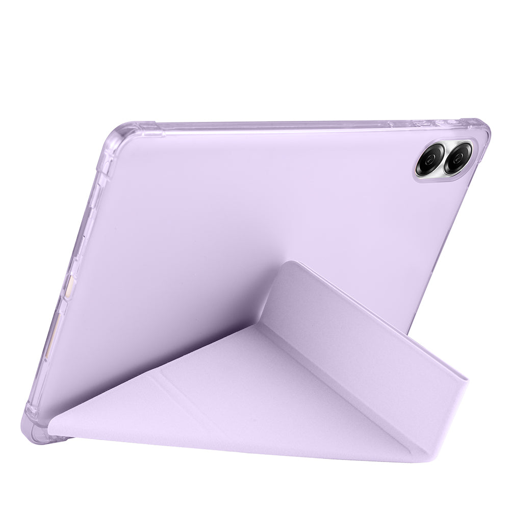 Huawei Honor Pad X9 11.5' Kılıf Zore Tri Folding Kalem Bölmeli Standlı Kılıf Mor