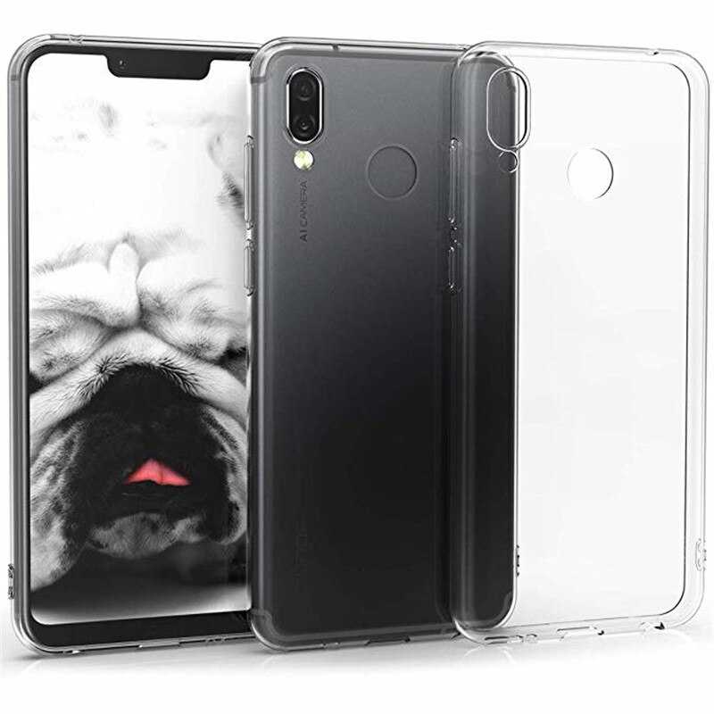 Huawei Honor Play Kılıf Zore Süper Silikon Kapak Renksiz