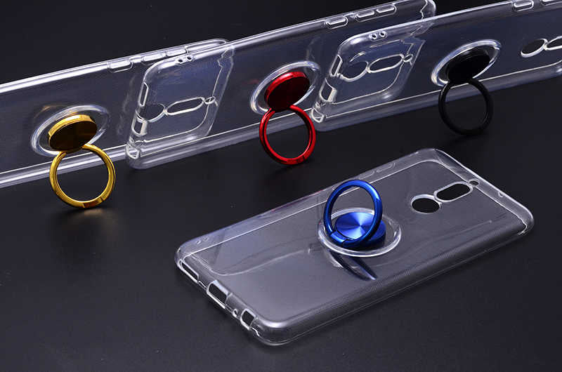 Huawei Mate 10 Lite Kılıf Zore Les Silikon Gri