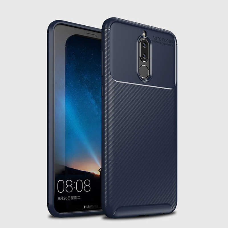 Huawei Mate 10 Lite Kılıf Zore Negro Silikon Kapak Kahverengi