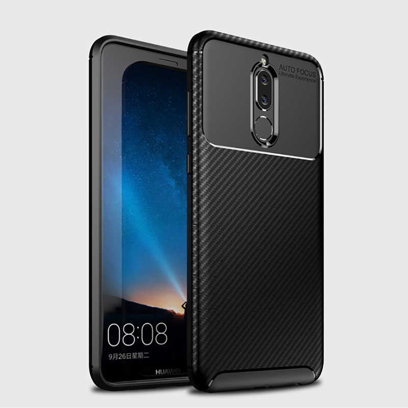 Huawei Mate 10 Lite Kılıf Zore Negro Silikon Kapak Kahverengi