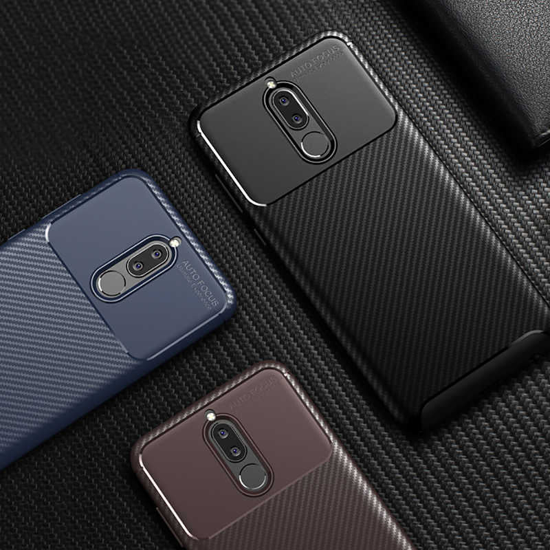 Huawei Mate 10 Lite Kılıf Zore Negro Silikon Kapak Lacivert