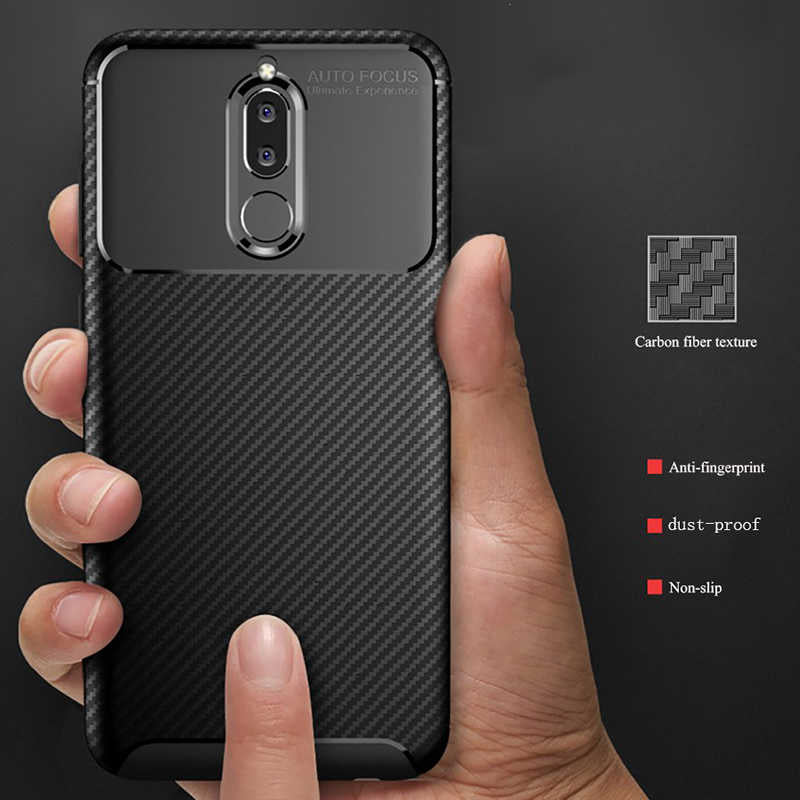 Huawei Mate 10 Lite Kılıf Zore Negro Silikon Kapak Kahverengi
