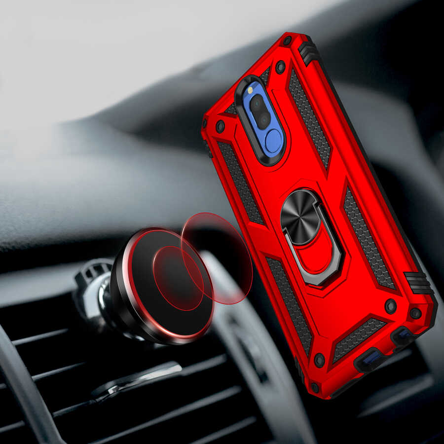 Huawei Mate 10 Lite Kılıf Zore Vega Kapak Siyah