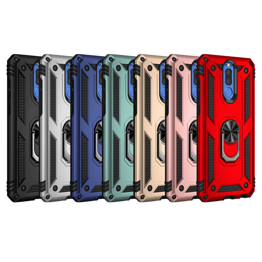 Huawei Mate 10 Lite Kılıf Zore Vega Kapak Siyah