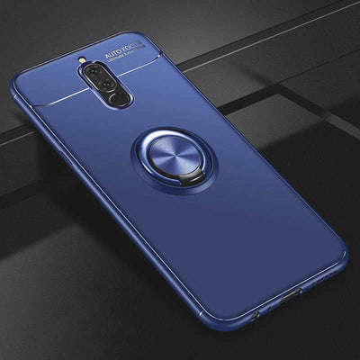 Huawei Mate 10 Lite Kılıf Zore Ravel Silikon Kapak Mavi