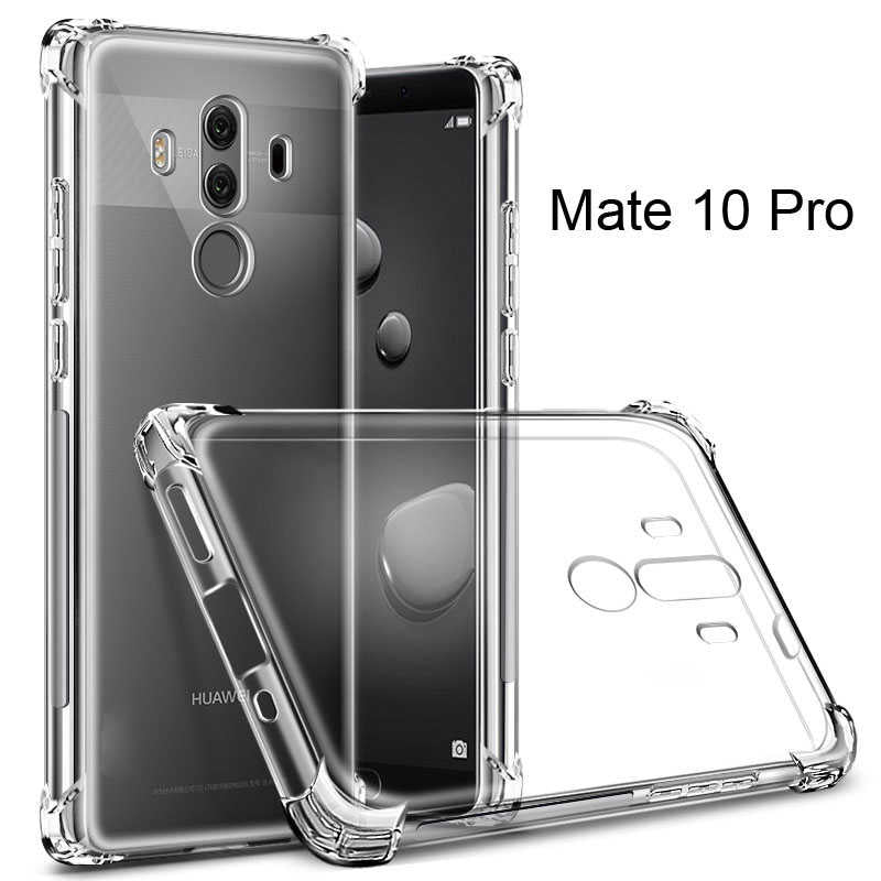 Huawei Mate 10 Pro Kılıf Zore Nitro Anti Shock Silikon Renksiz