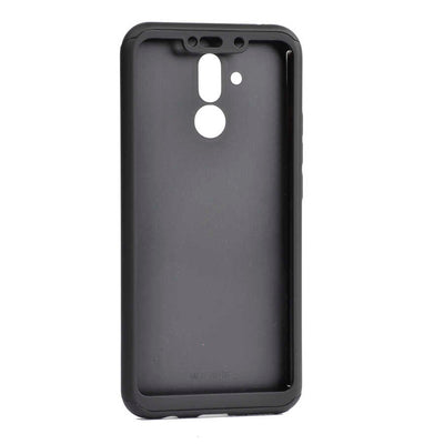 Huawei Mate 20 Lite Kılıf Zore 360 3 Parçalı Rubber Kapak Siyah