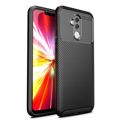 Huawei Mate 20 Lite Kılıf Zore Negro Silikon Kapak Kahverengi