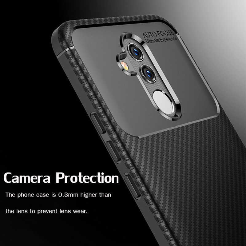 Huawei Mate 20 Lite Kılıf Zore Negro Silikon Kapak Siyah