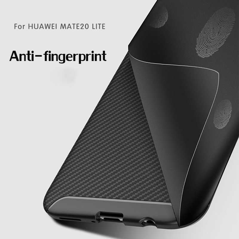 Huawei Mate 20 Lite Kılıf Zore Negro Silikon Kapak Siyah