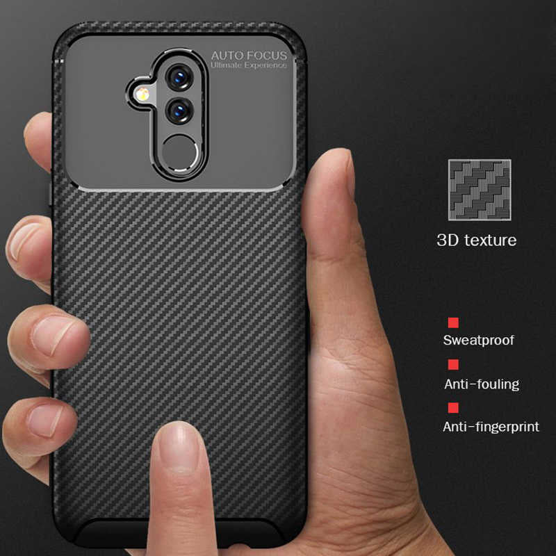 Huawei Mate 20 Lite Kılıf Zore Negro Silikon Kapak Siyah