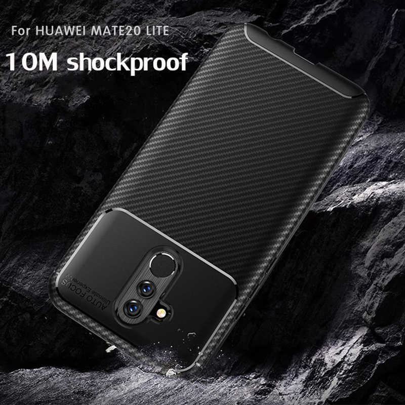 Huawei Mate 20 Lite Kılıf Zore Negro Silikon Kapak Siyah