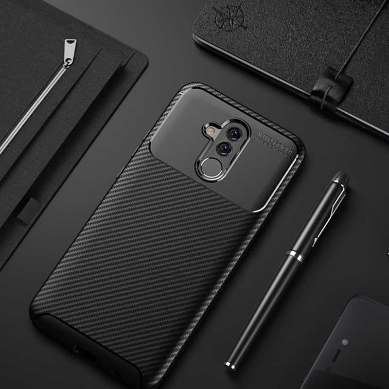 Huawei Mate 20 Lite Kılıf Zore Negro Silikon Kapak Siyah