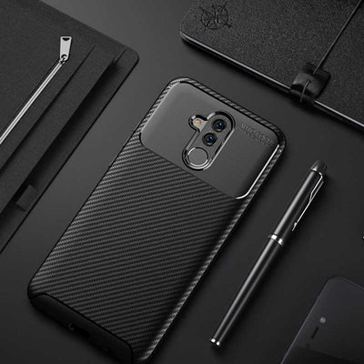 Huawei Mate 20 Lite Kılıf Zore Negro Silikon Kapak Siyah