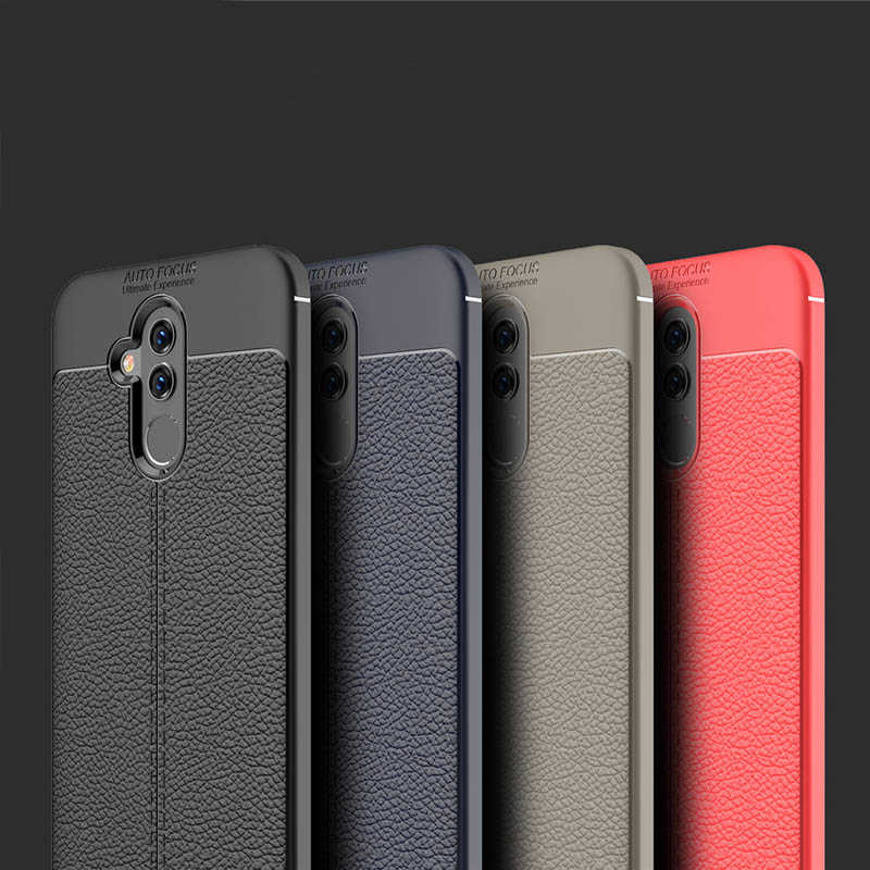 Huawei Mate 20 Lite Kılıf Zore Niss Silikon Kapak Gri