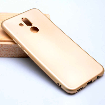 Huawei Mate 20 Lite Kılıf Zore Premier Silikon Kapak Gold