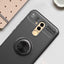 Huawei Mate 20 Lite Kılıf Zore Ravel Silikon Kapak Siyah-Rose Gold