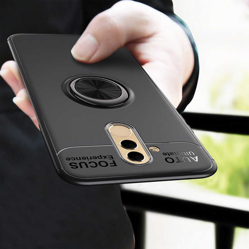 Huawei Mate 20 Lite Kılıf Zore Ravel Silikon Kapak Siyah