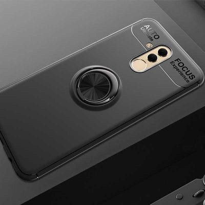 Huawei Mate 20 Lite Kılıf Zore Ravel Silikon Kapak Siyah