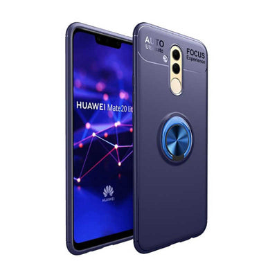 Huawei Mate 20 Lite Kılıf Zore Ravel Silikon Kapak Mavi