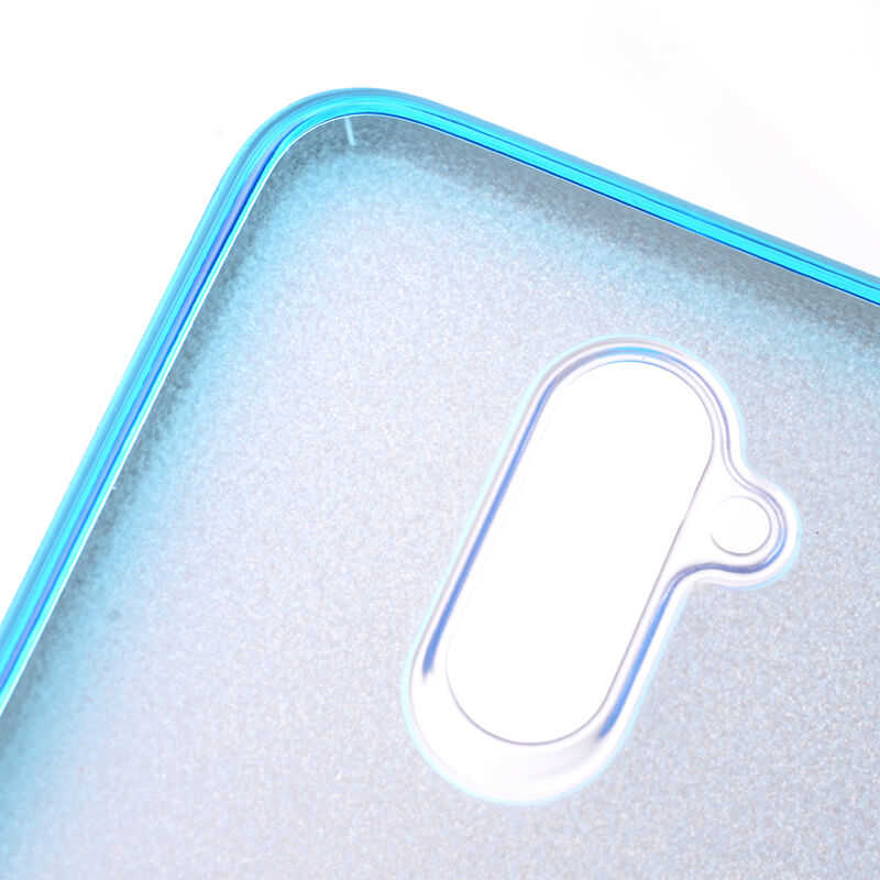 Huawei Mate 20 Lite Kılıf Zore Shining Silikon Mavi