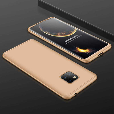 Huawei Mate 20 Pro Kılıf Zore Ays Kapak Gold