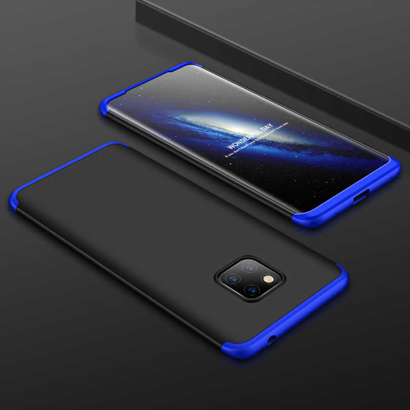 Huawei Mate 20 Pro Kılıf Zore Ays Kapak Siyah-Mavi