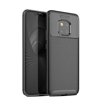 Huawei Mate 20 Pro Kılıf Zore Negro Silikon Kapak Kahverengi