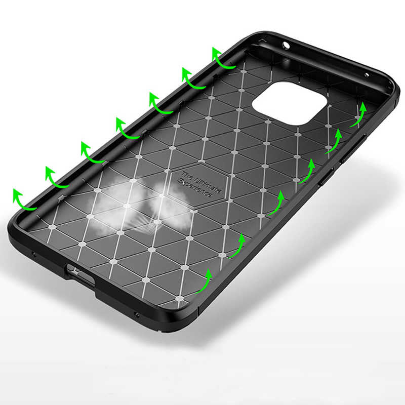 Huawei Mate 20 Pro Kılıf Zore Negro Silikon Kapak Kahverengi