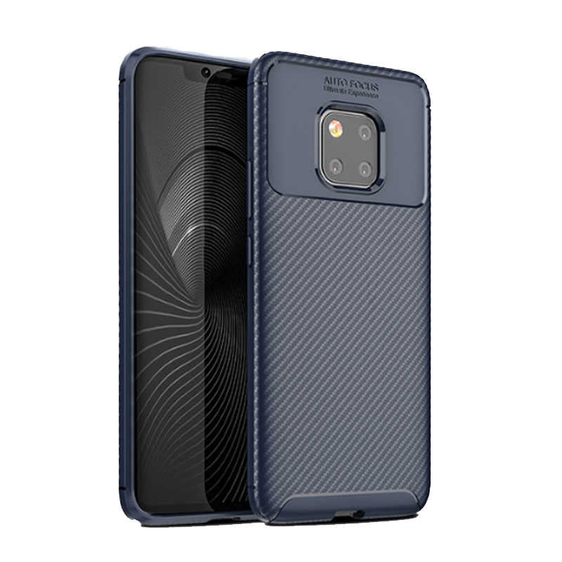 Huawei Mate 20 Pro Kılıf Zore Negro Silikon Kapak Kahverengi
