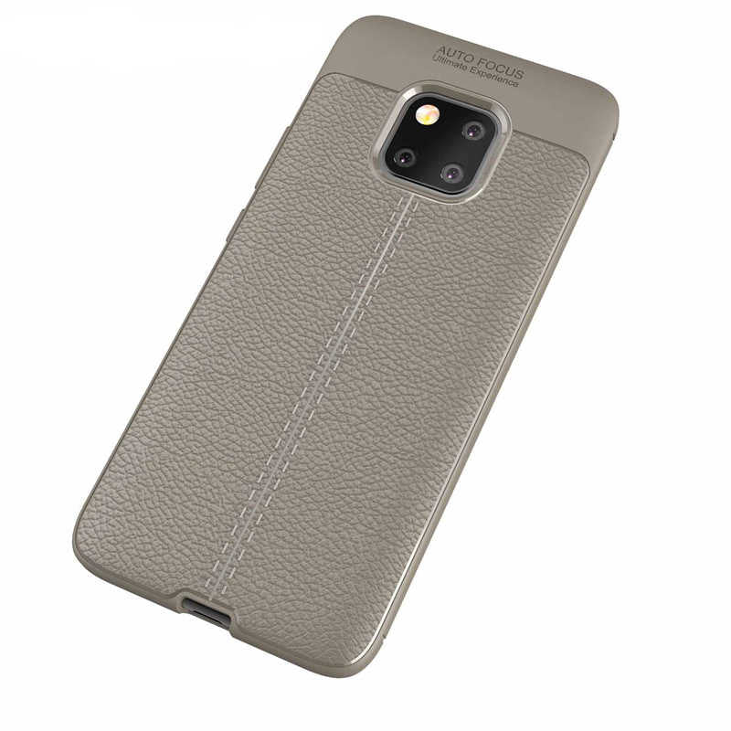 Huawei Mate 20 Pro Kılıf Zore Niss Silikon Kapak Kırmızı