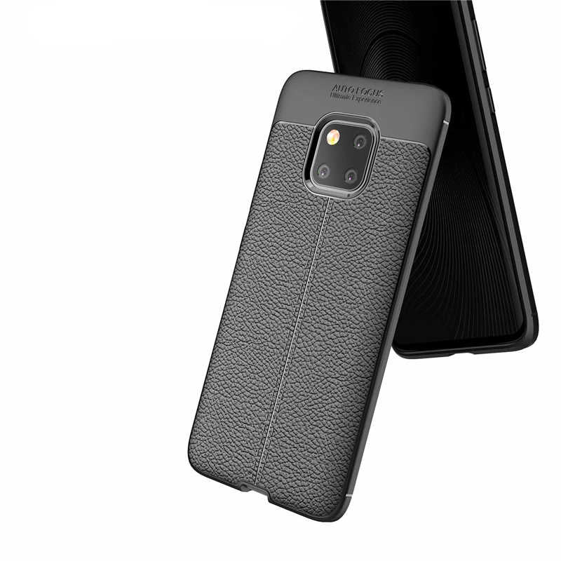 Huawei Mate 20 Pro Kılıf Zore Niss Silikon Kapak Kırmızı