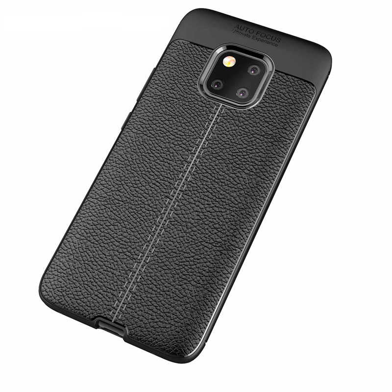 Huawei Mate 20 Pro Kılıf Zore Niss Silikon Kapak Lacivert