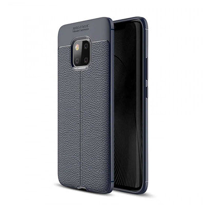 Huawei Mate 20 Pro Kılıf Zore Niss Silikon Kapak Lacivert