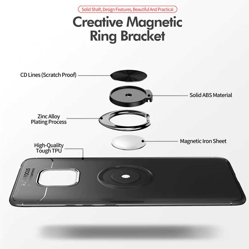 Huawei Mate 20 Pro Kılıf Zore Ravel Silikon Kapak Mavi