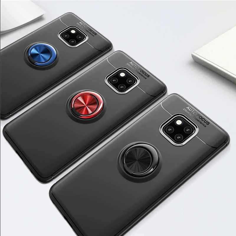 Huawei Mate 20 Pro Kılıf Zore Ravel Silikon Kapak Mavi