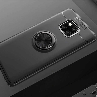 Huawei Mate 20 Pro Kılıf Zore Ravel Silikon Kapak Siyah