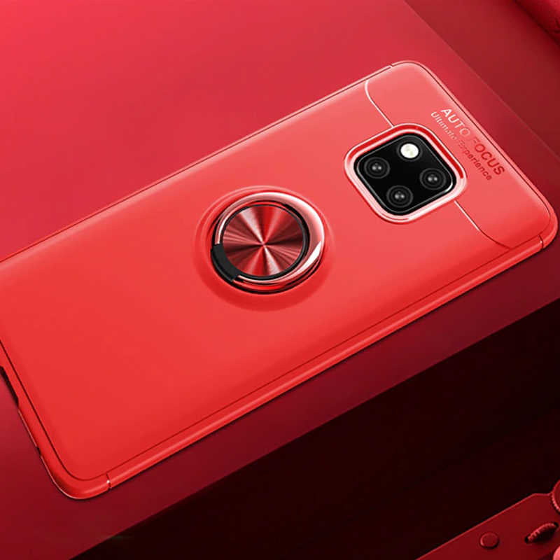 Huawei Mate 20 Pro Kılıf Zore Ravel Silikon Kapak Kırmızı