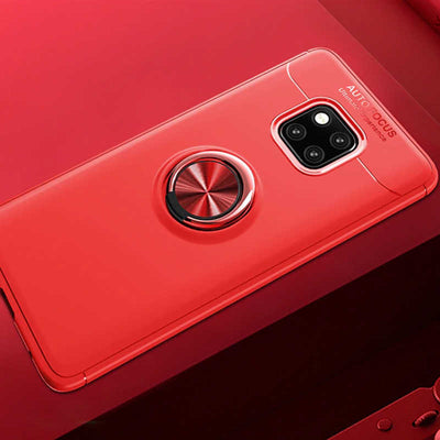 Huawei Mate 20 Pro Kılıf Zore Ravel Silikon Kapak Kırmızı