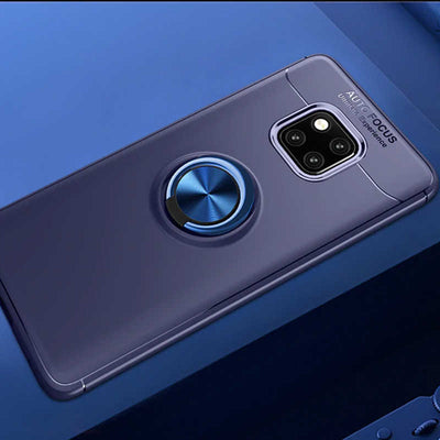 Huawei Mate 20 Pro Kılıf Zore Ravel Silikon Kapak Mavi