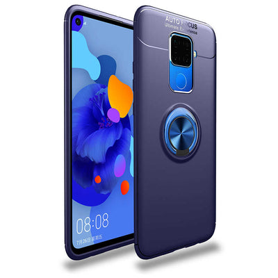 Huawei Mate 30 Lite Kılıf Zore Ravel Silikon Kapak Mavi