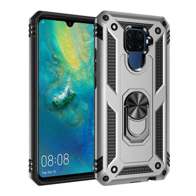 Huawei Mate 30 Lite Kılıf Zore Vega Kapak Gri